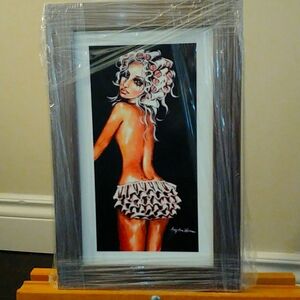Laminated framed print